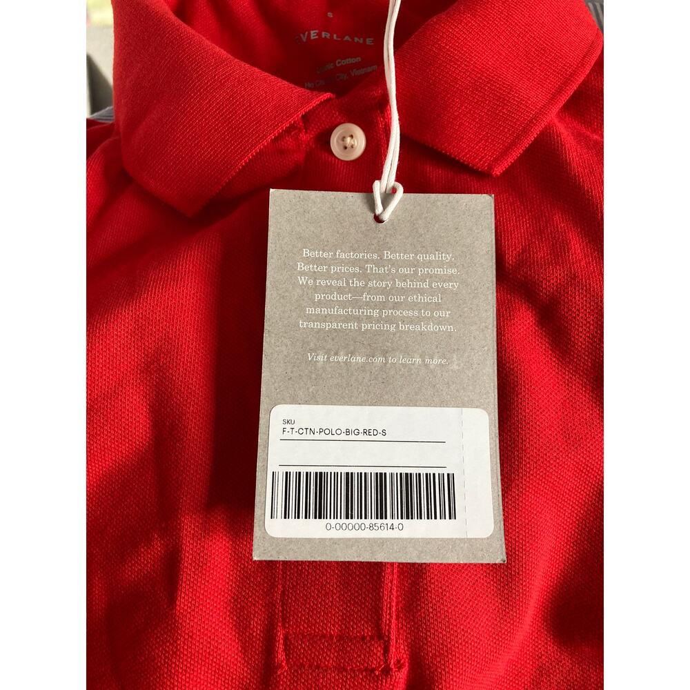 Everlane Red Polo Knit Top - Picture 6 of 10